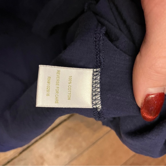 Garnet Hill 100% Cotton Navy Blue Dress - Picture 5 of 5